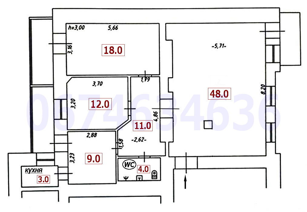  Офис, Шота Руставели, 8, Киев, W-771574 - Фото 10