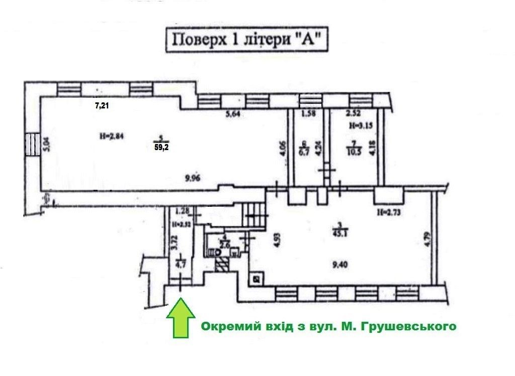  Торгово-офісне приміщення, Грушевського М., 28/2, Київ, W-767823 - Фото 12