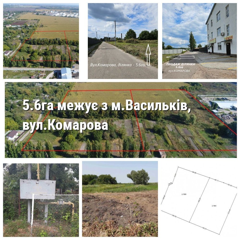  Земельный участок, Комарова, Васильков, W-778951 - Фото 1